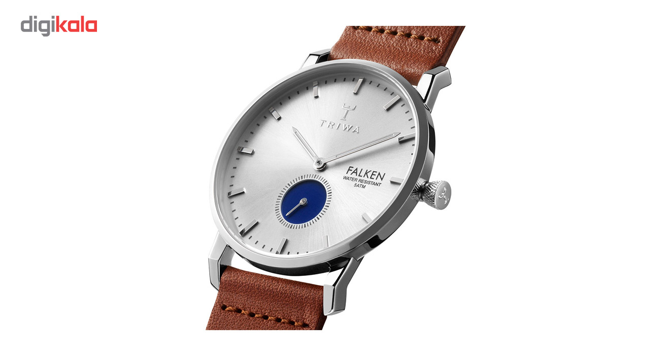 ساعت مچی عقربه‌ای تریوا مدل Blue eye falken با یک بند اضافی