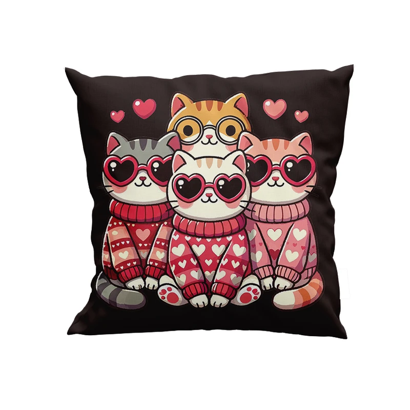 کوسن پاد آفرین مدل گربه ها کد DKK1029