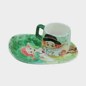 سینی و ماگ سرامیکی مدل جودی ابوت و نامه بابا لنگ دراز