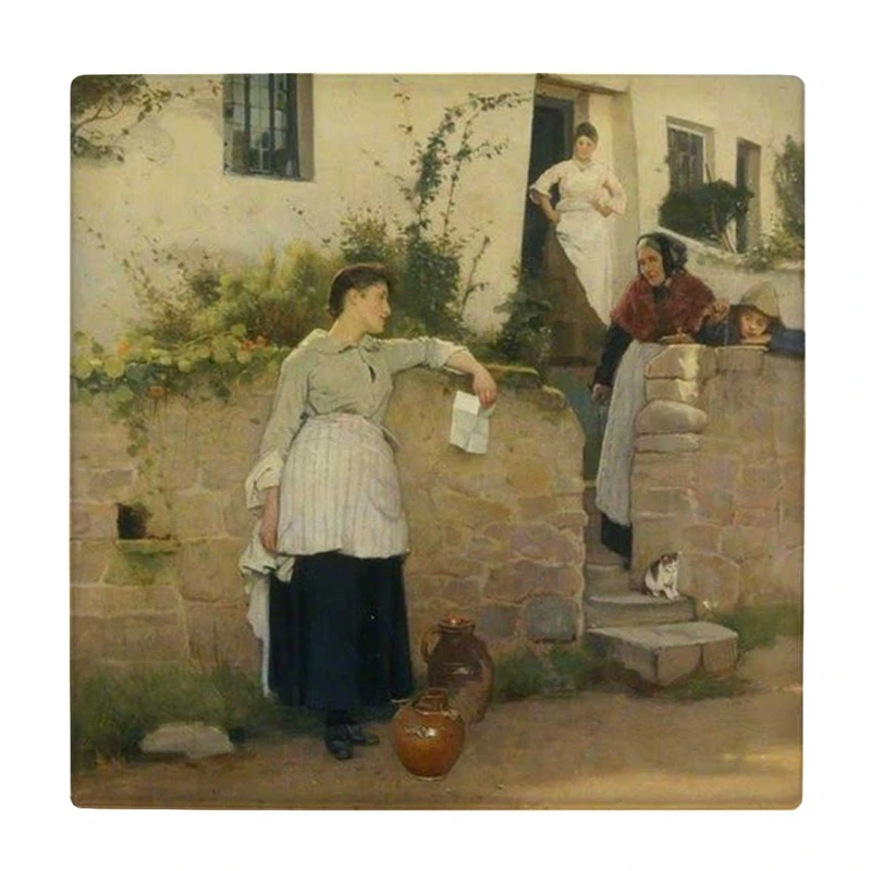 زیر لیوانی  طرح نقاشی زنان روستایی کد    6085129_5066