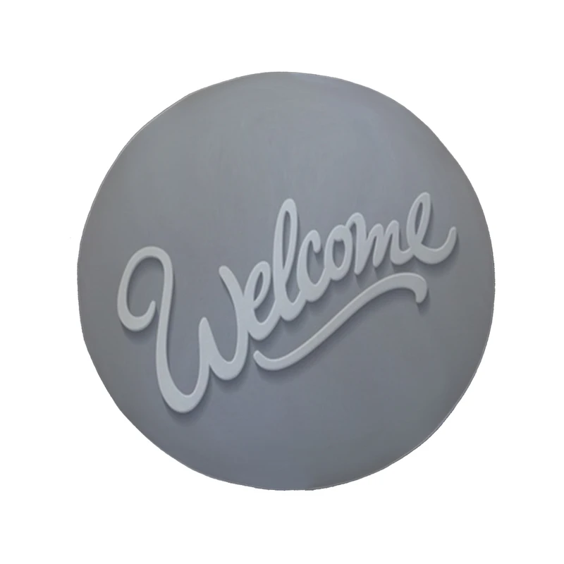 پادری مدل دایره طرح Welcome کد 8260 سایز 90 × 90 سانتی متر