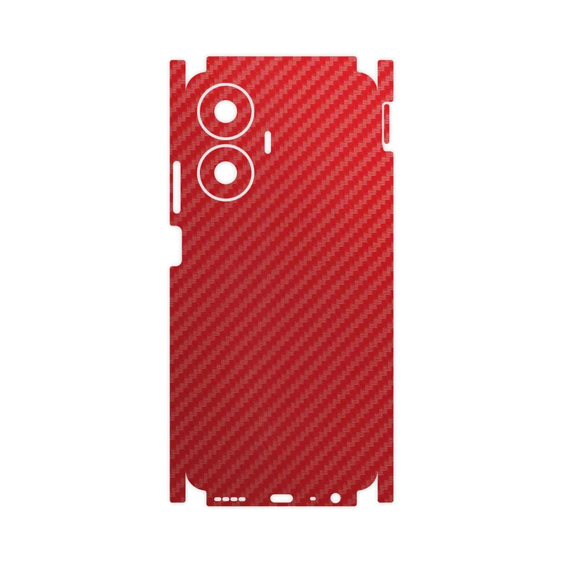 برچسب پوششی ماهوت مدل Red-Fiber-FullSkin مناسب برای گوشی موبایل ریلمی C55