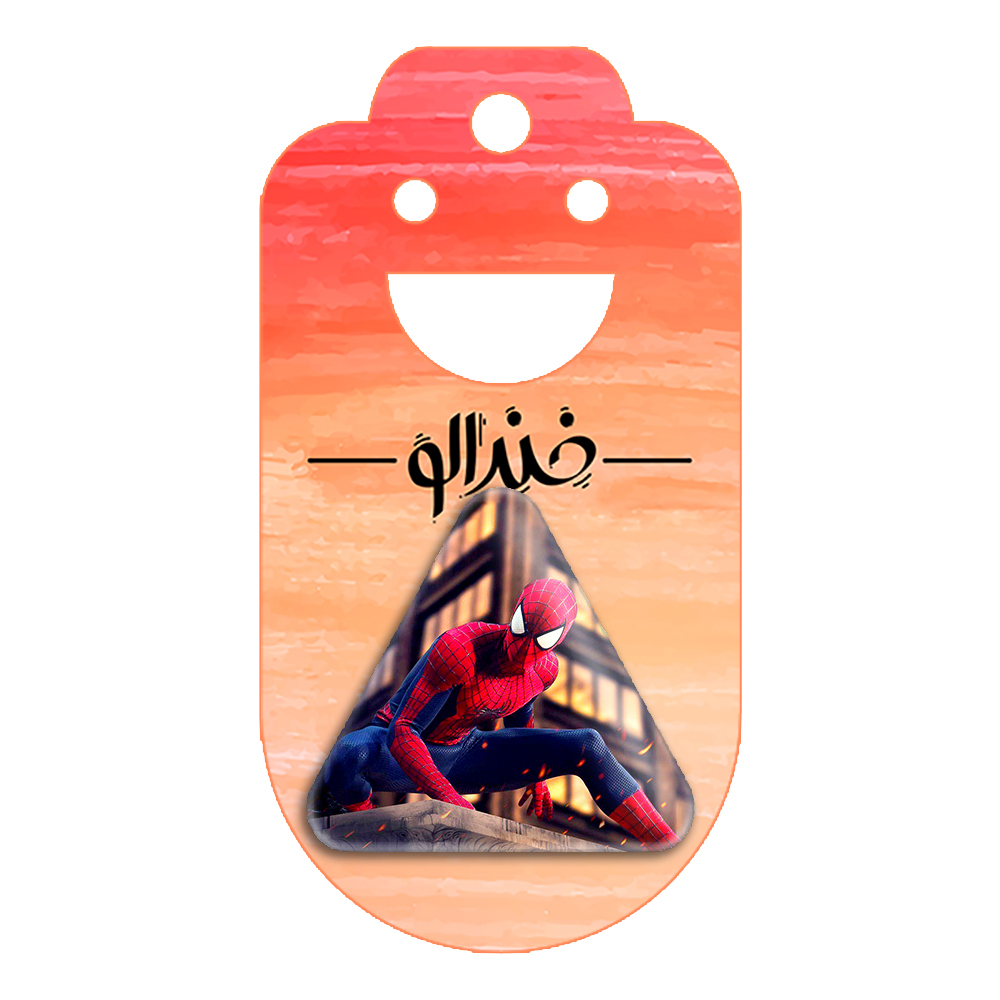 پیکسل خندالو طرح مرد عنکبوتی Spider Man مدل مثلثی کد 13161