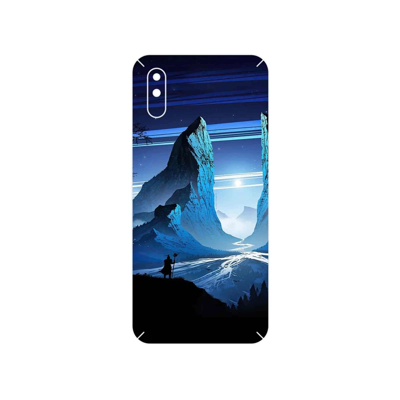 برچسب پوششی ماهوت مدل Blue Mountains Digital Art مناسب برای گوشی موبایل آنر 9A