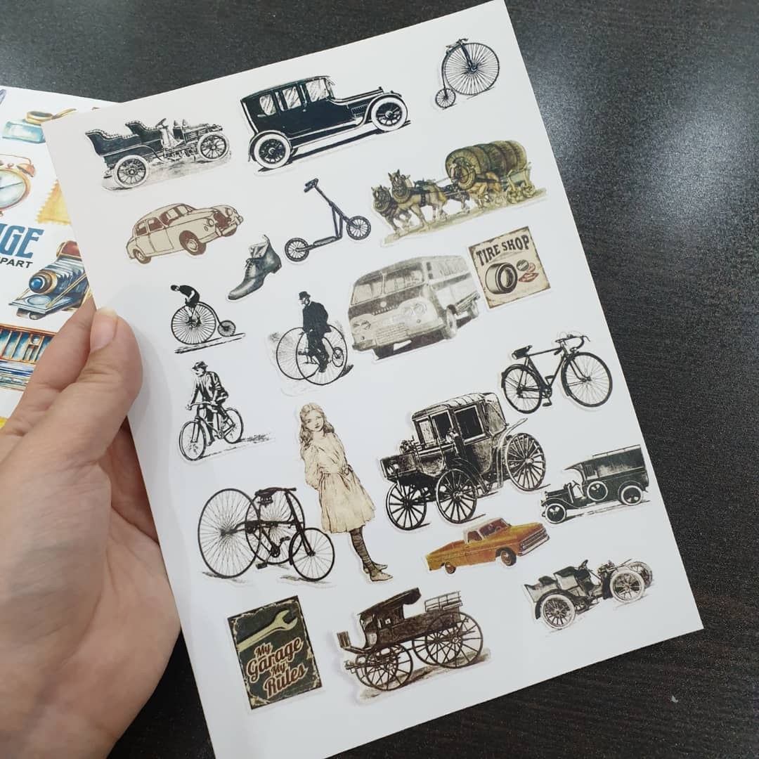 برچسب مدل وینتج کد 01 بسته 2 عددی