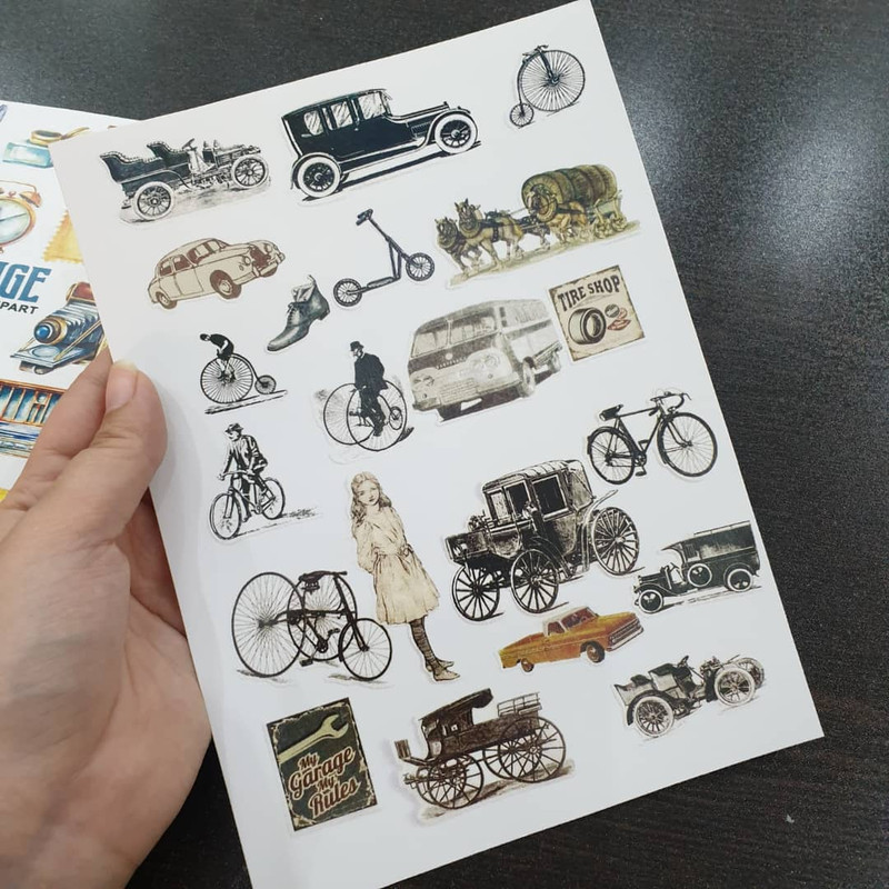 برچسب مدل وینتج کد 01 بسته 2 عددی