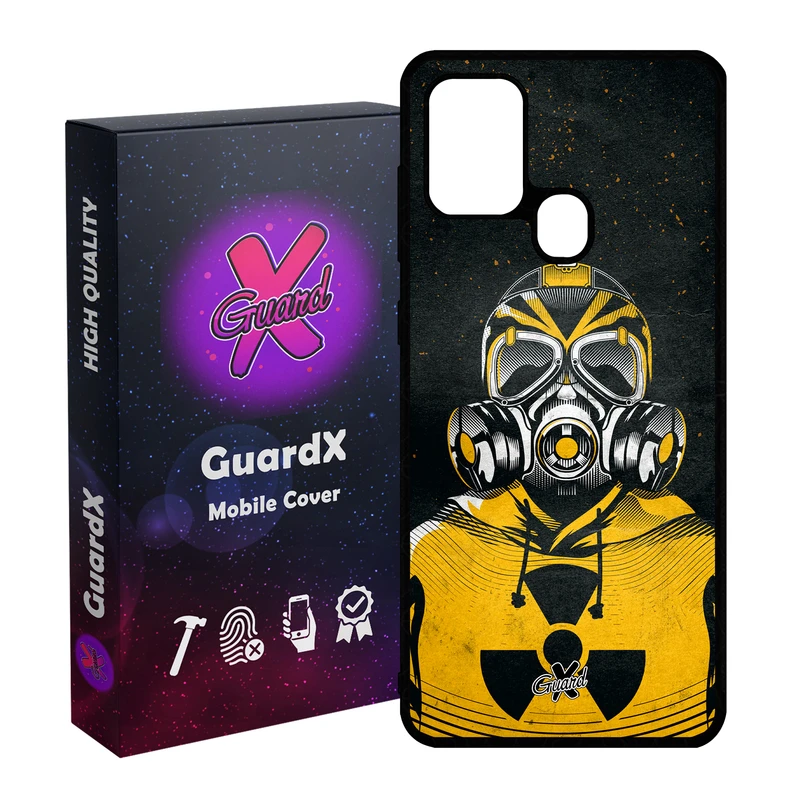 کاور گارد ایکس طرح Mask مدل Glass10164 مناسب برای گوشی موبایل سامسونگ Galaxy A21s