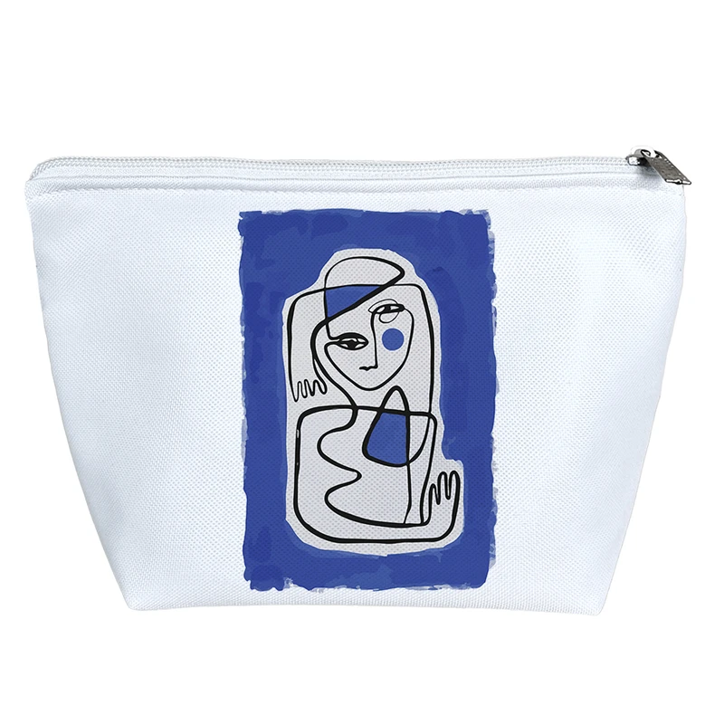 کیف لوازم آرایش دخترانه خندالو مدل نقاشی پرتره کد 9996