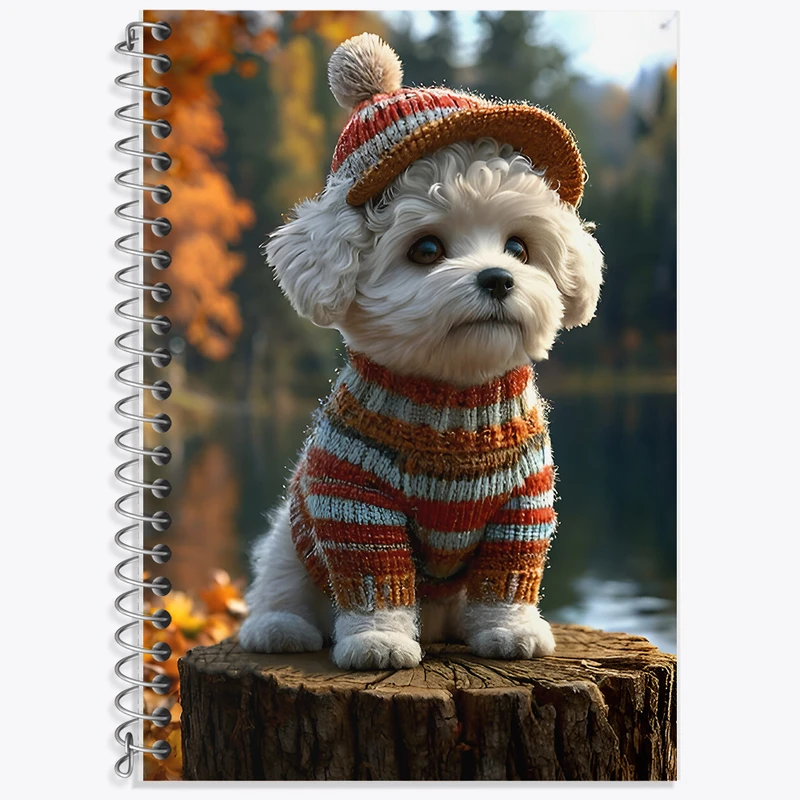 دفتر لغت 50 برگ خندالو طرح سگ کیوت کد F7233