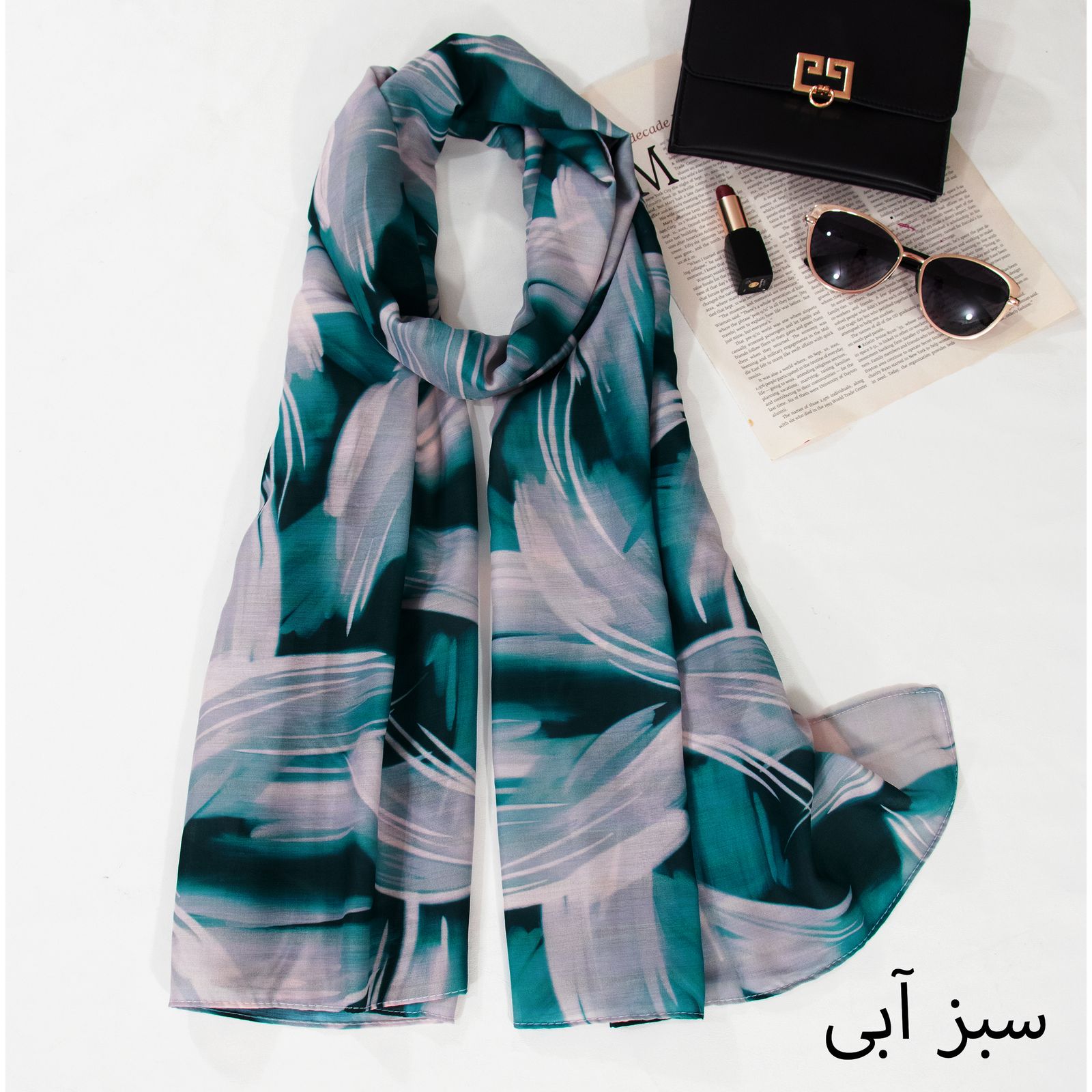 شال زنانه آنالیا مدل نخی کلاسیک ابروبادی کد a-2544-2 -  - 2