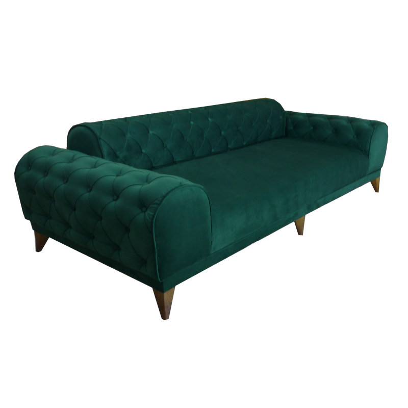 مبل راحتی سه نفره  شاهان دکور مدل چستر گرد کد 2032