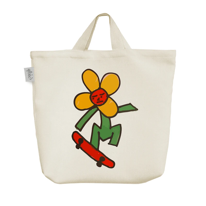 ساک خرید خندالو مدل گل آفتابگردان کد 8025