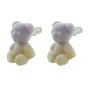 گوشواره دخترانه مدل خرسک کد AAC-210