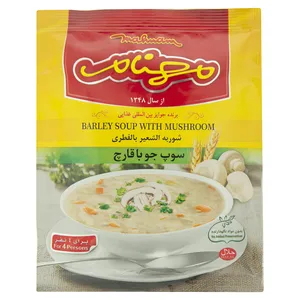 سوپ جو با قارچ مهنام مقدار 75 گرم