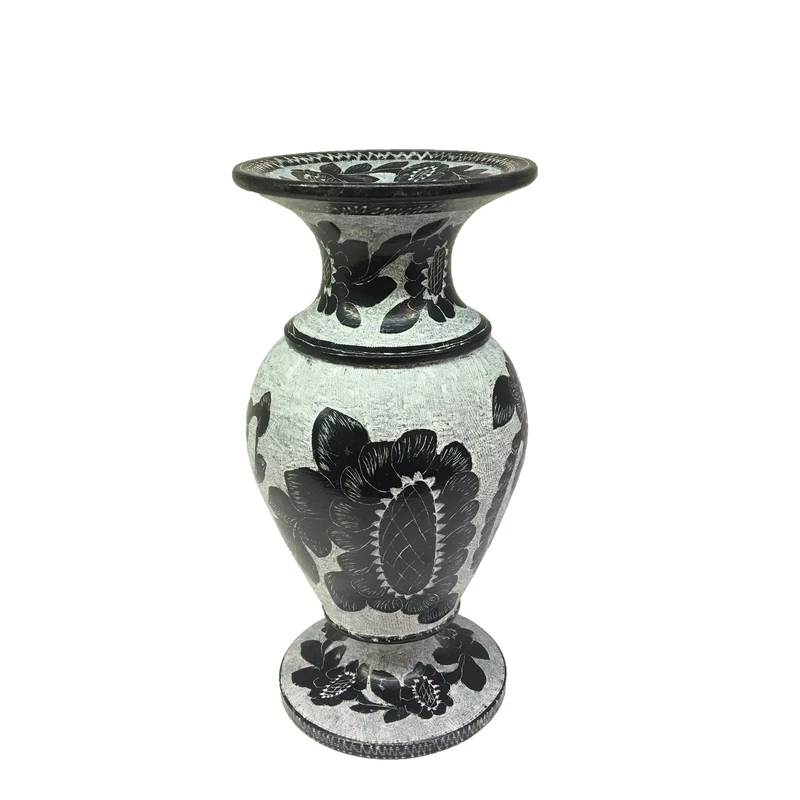 گلدان سنگی مدل گلدار کد 01