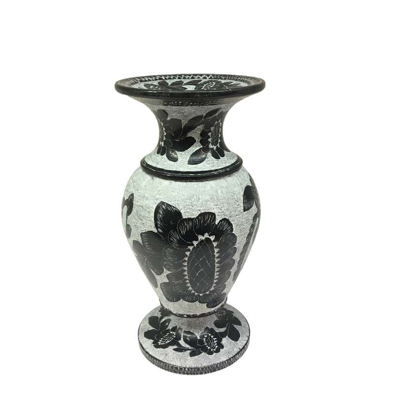 گلدان سنگی مدل گلدار کد 01
