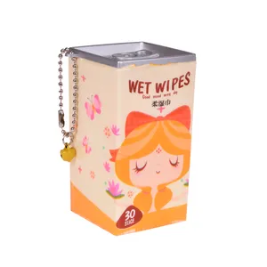 دستمال مرطوب مدل wet wipes 3 بسته 30 عددی