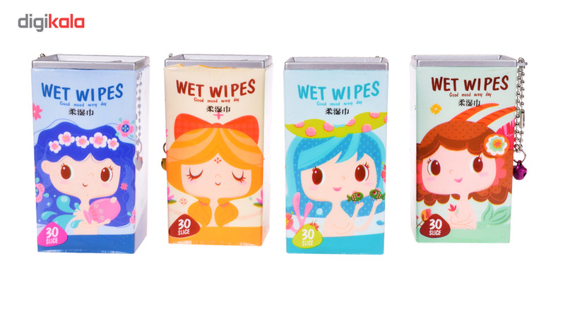 دستمال مرطوب مدل wet wipes 4 بسته 30 عددی دستمال مرطوب مدل wet wipes 4 بسته 30 عددی