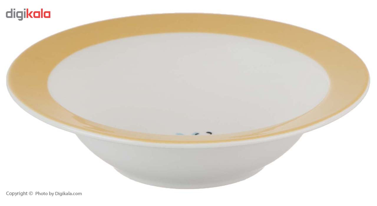 سرویس غذاخوری 5 پارچه کودک چینی زرین ایران سری ایتالیا اف مدل Bamblby درجه یک