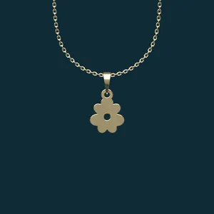 گردنبند طلا 18 عیار زنانه مدوپد مدل هندسی کد BB2-1-1277