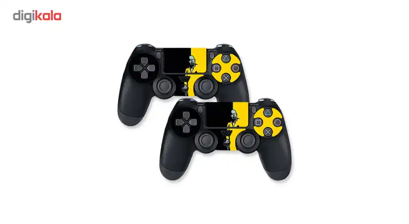 برچسب افقی پلی استیشن 4 فت گراسیپا طرح Knocks