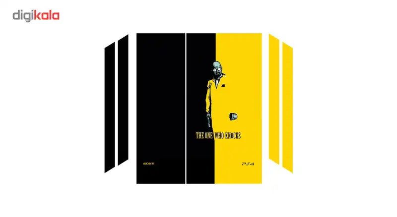 برچسب افقی پلی استیشن 4 فت گراسیپا طرح Knocks
