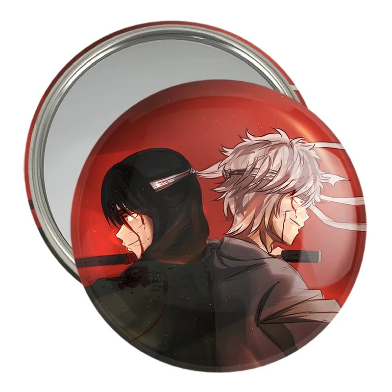 آینه جیبی خندالو مدل گینتوکی و شینسوکه انیمه گینتاما  کد 12932