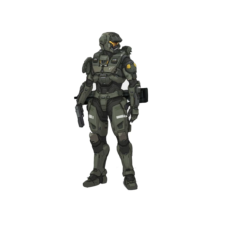 استیکر لپ تاپ و موبایل مدل بازی طرح هیلو مستر چیف Halo Master Chief کد 3727