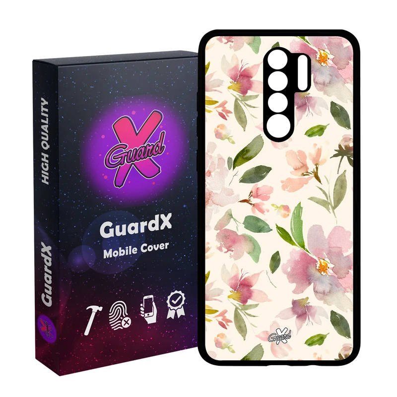 کاور گارد ایکس طرح گل مدل Glass10579 مناسب برای گوشی موبایل شیائومی Redmi 9/Redmi 9 Prime/Poco M2