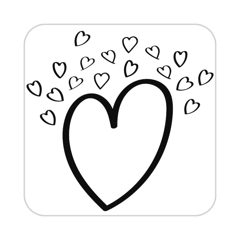 زیر لیوانی کاکتی طرح عاشقانه مدل mp38653