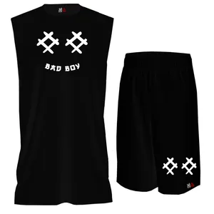 ست تاپ و شلوارک مردانه مدل  Bad boy کد BTPM136