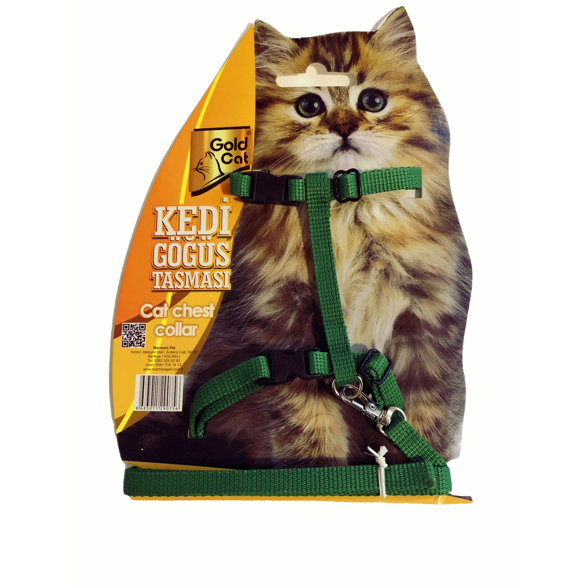 قلاده کتفی گربه گلد کت مدل Green
