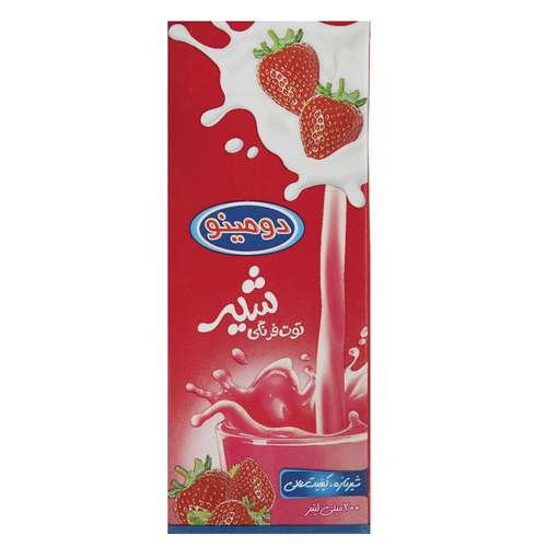 شیر توت فرنگی دومینو مقدار 0.2 لیتر