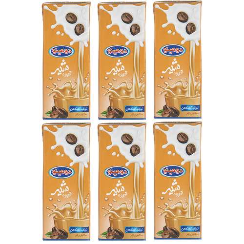 شیر قهوه دومینو حجم 0.2 لیتر بسته 6 عددی