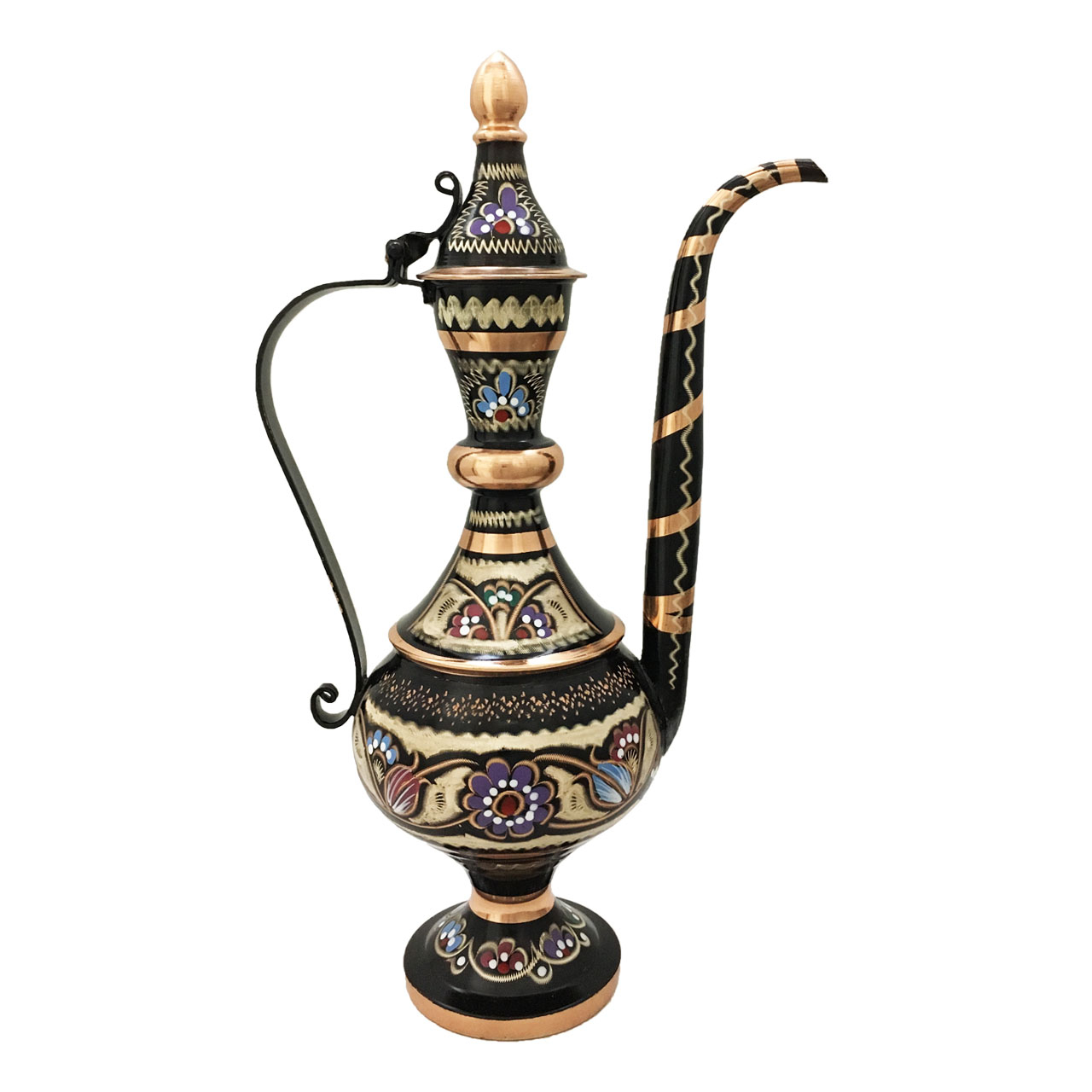 گلاب پاش مسی میناکاری شده مدل 1