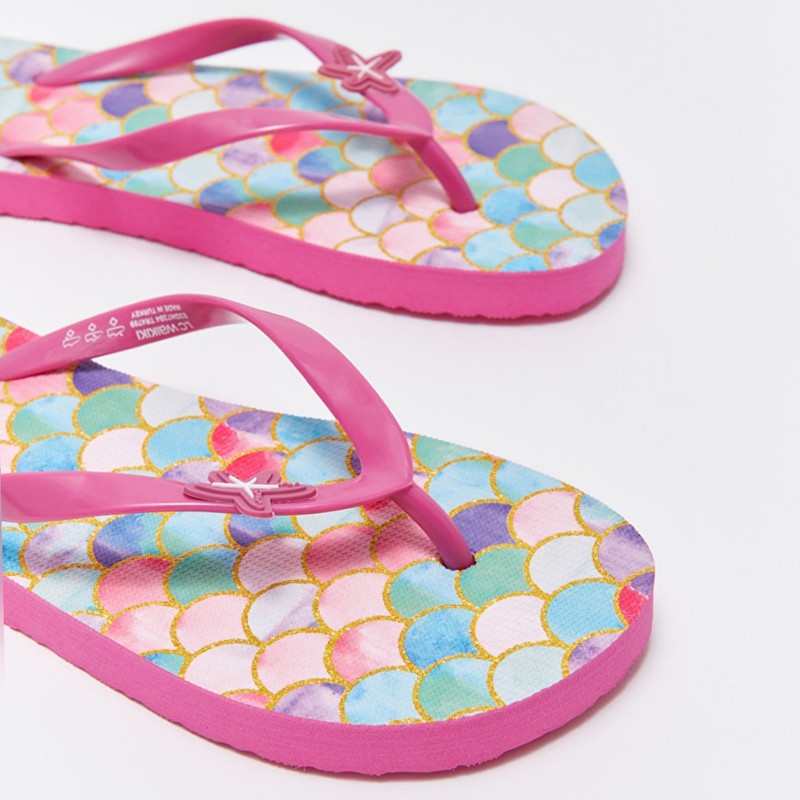 دمپایی لاانگشتی زنانه ال سی وایکیکی مدل ستاره ای استپ دار