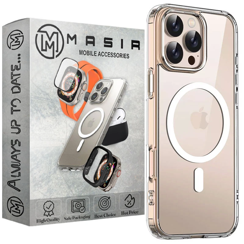 کاور مسیر مدل Clear Magnetic Magsafe مناسب برای گوشی موبایل اپل Iphone 16 Pro Max