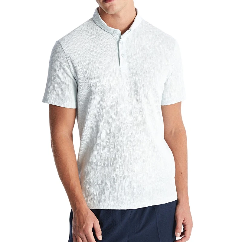 پولوشرت آستین کوتاه مردانه ال سی وایکیکی مدل سوپرپنبه آیوار