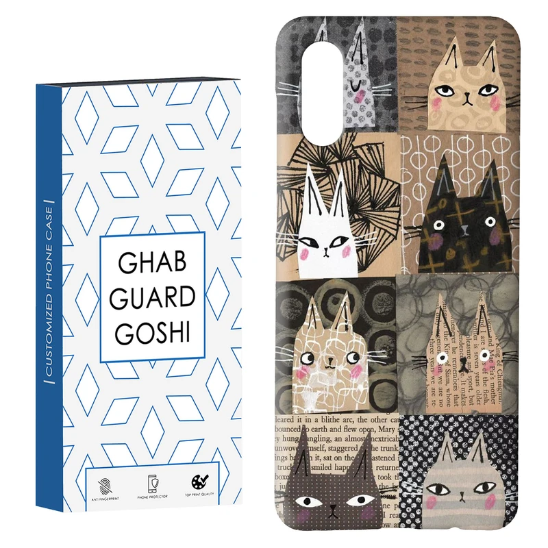 کاور قاب گارد گوشی طرح گربه کد Dimo-308 مناسب برای گوشی موبایل سامسونگ Galaxy A02 / M02