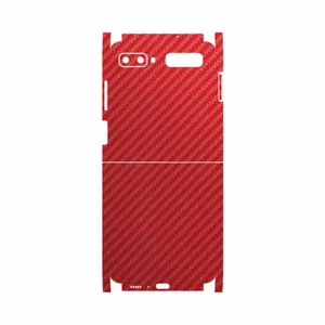 MAHOOT Red-Fiber-FullSkin Cover Sticker for Samsung Galaxy Z Flip