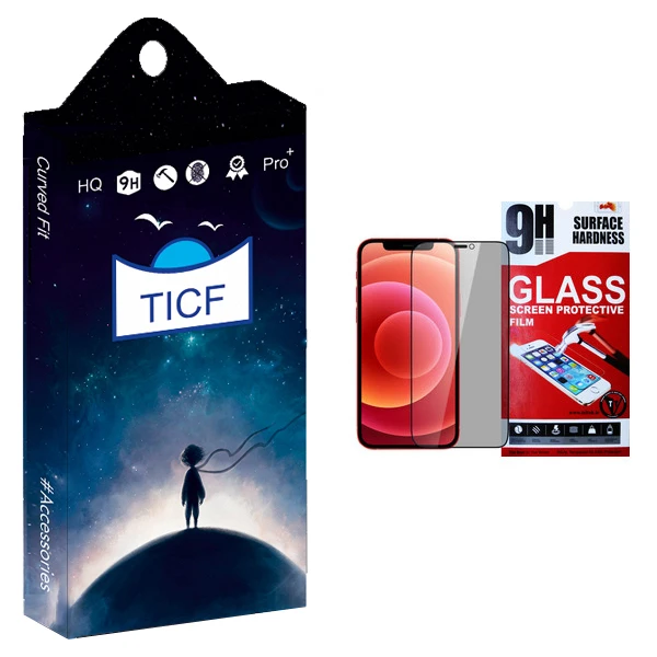 محافظ صفحه نمایش حریم شخصی تی ای سی اف مدل +HD مناسب برای گوشی موبایل اپل Iphone 12 Mini
