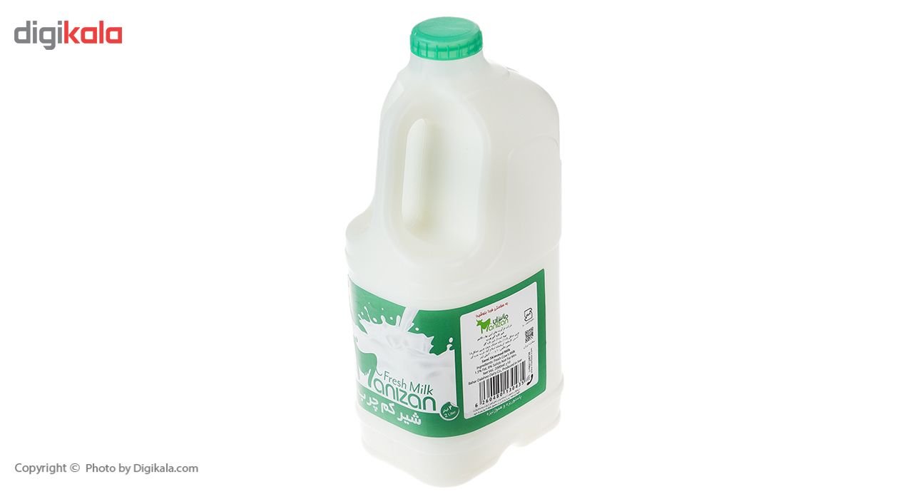 شیر کم چرب مانیزان مقدار 2 لیتر