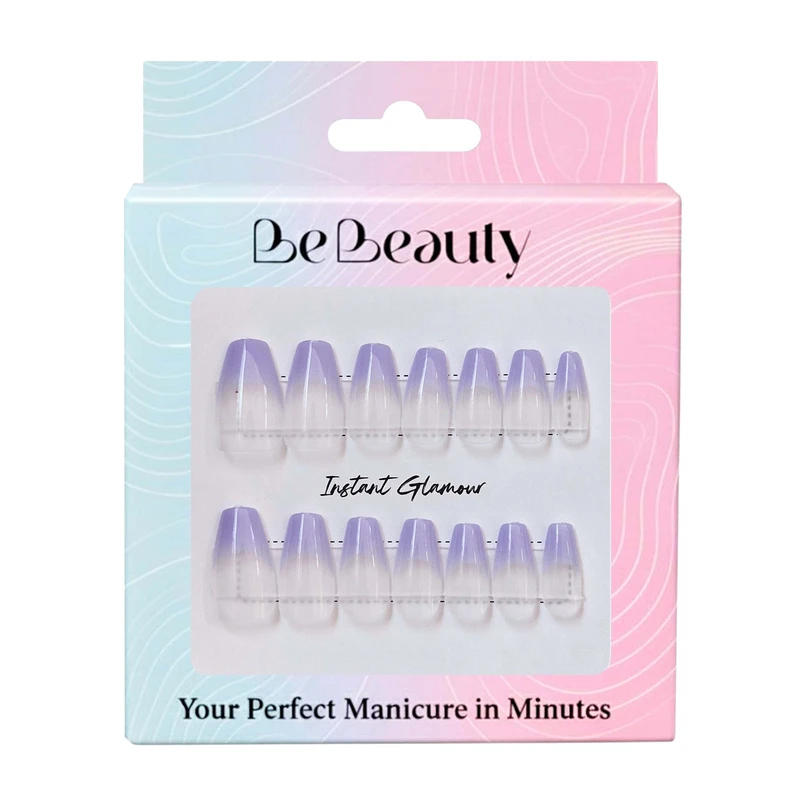 ناخن مصنوعی دست بی‌بیوتی مدل Ballerina207  بسته 14 عددی