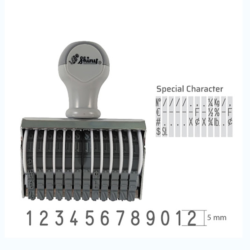 مهر شماره زن شاینی مدل 12 رقمی لاتین N-312