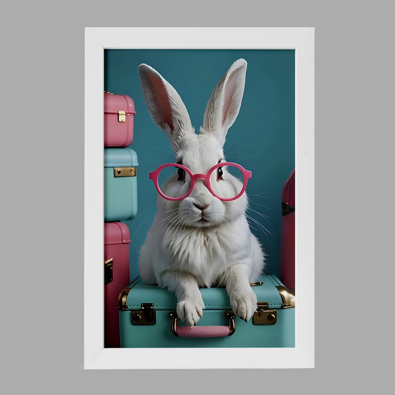 تابلو خندالو مدل خرگوش بامزه کد F8448