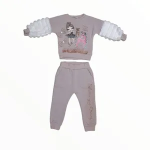 ست سویشرت و شلوار دخترانه مدل 7149