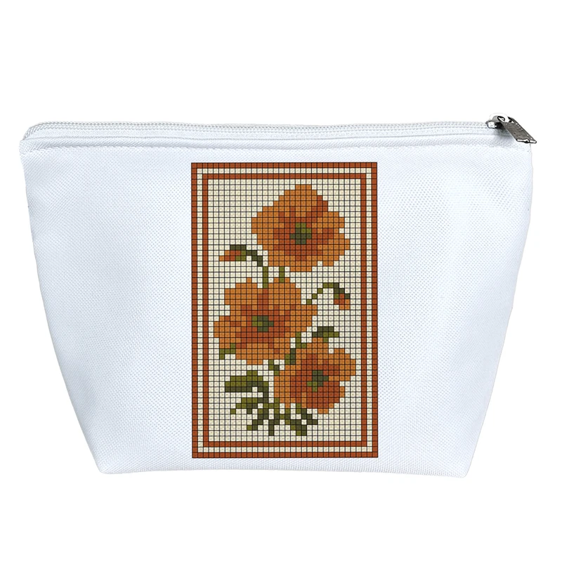 کیف لوازم آرایش دخترانه خندالو مدل گل پیکسلی کد 10331