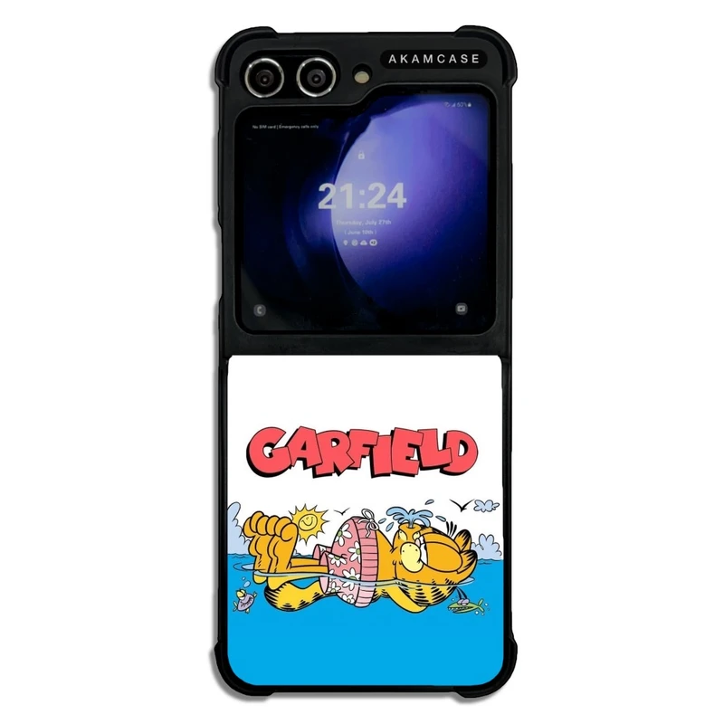 کاور آکام مدل AMC-WSGZFLIP5-GARFIELD9 مناسب برای گوشی موبایل سامسونگ Galaxy Z Flip 5