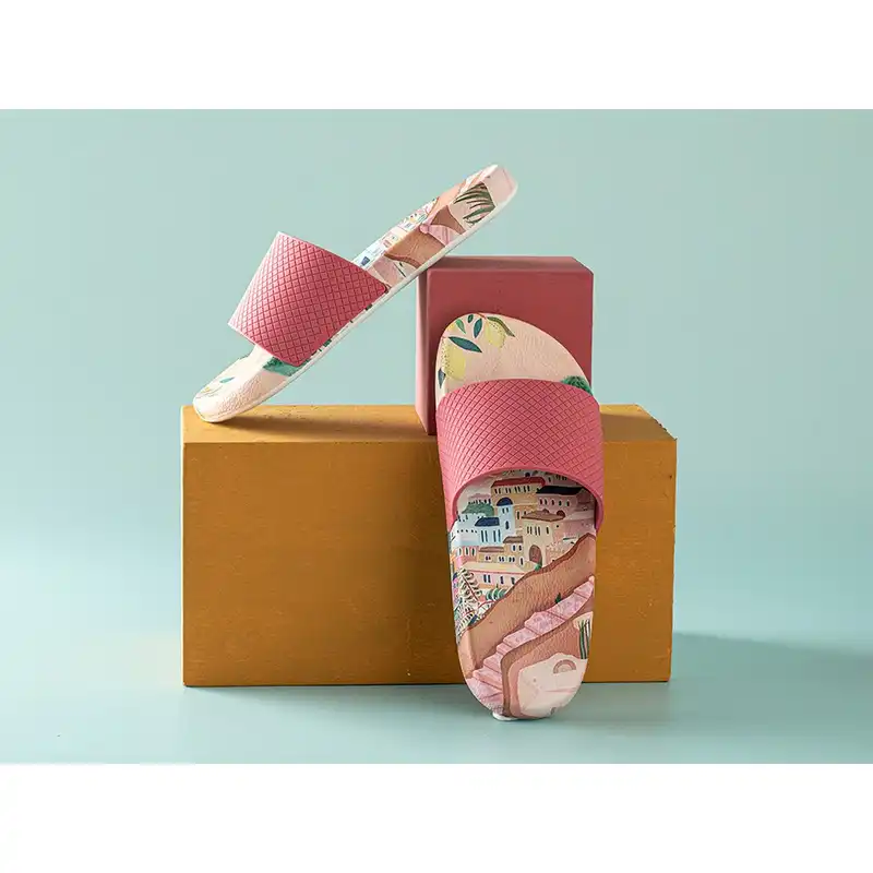 دمپایی زنانه انگلیش هوم مدل Venice Drk Pnk