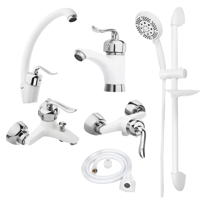 ست شیر الات شیرآلات بهداشتی و ساختمانی توفیق مدل قاصدک مجموعه 6 عددی